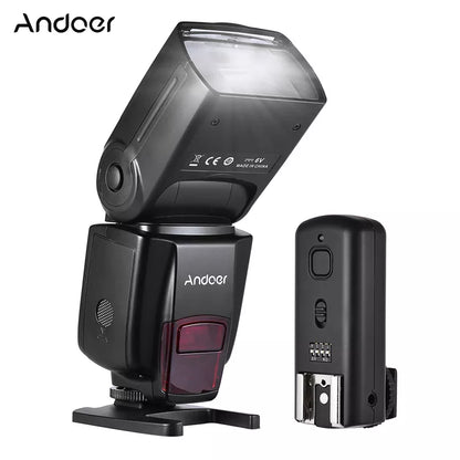 RU Andoer AD560 IV 2.4G Wireless On-Camera Slave Speedlite Flash Light GN50