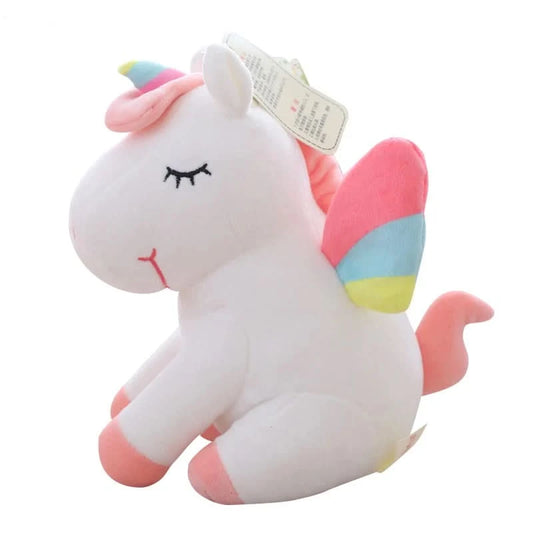 1Pcs 25cm Fat Rainbow Style Unicorn Plush Toy Animal Stuffed Toys