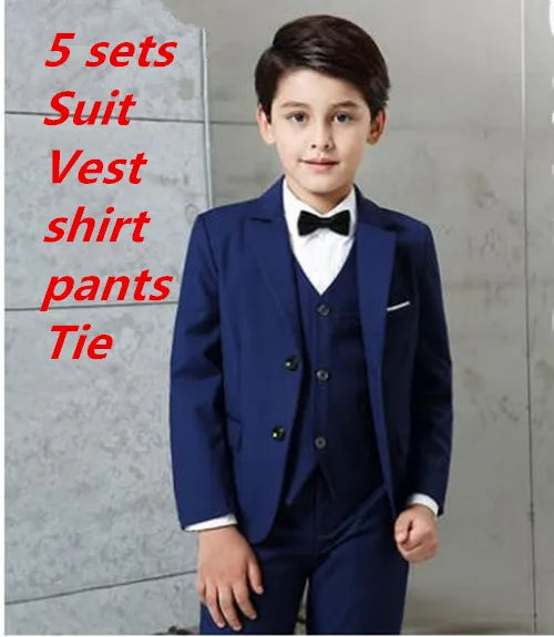 2017 Full Regular Coat Boys Suits for Weddings Kids Prom Wedding