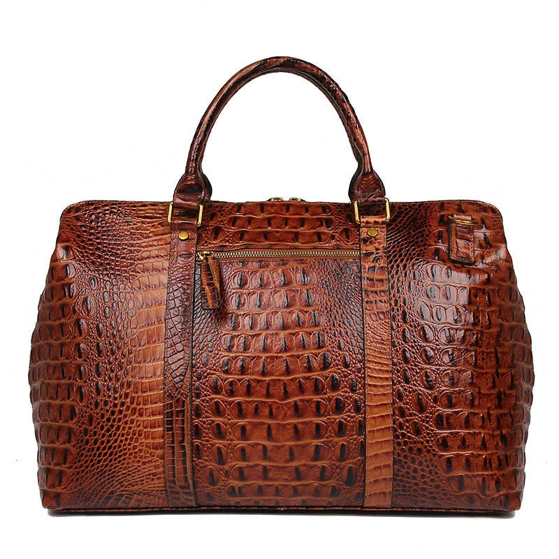 Crocodile Genuine Leather Handbag for Women Luxury Alligator Bag Ladies Top