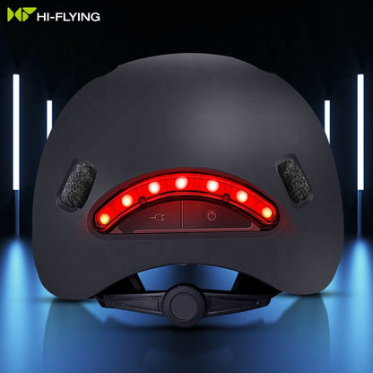 Adults Bicycle Helmet With LED Light Cycling Smart Safety Helmet Head Protector