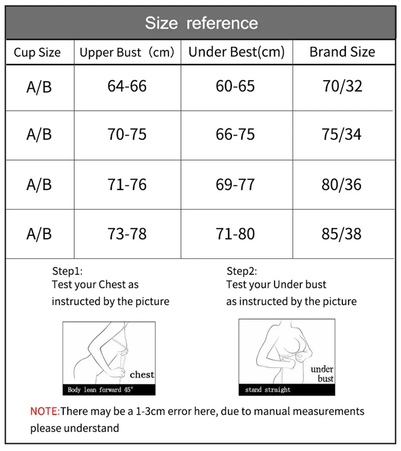 Sexy Women Lingerie U Backless Bras Underwear Deep v Low Cut Push Up Bra