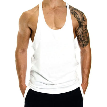 Summer Cotton Sleeveless Shirts Men Tank Top Bodybuilding Shirt Vest