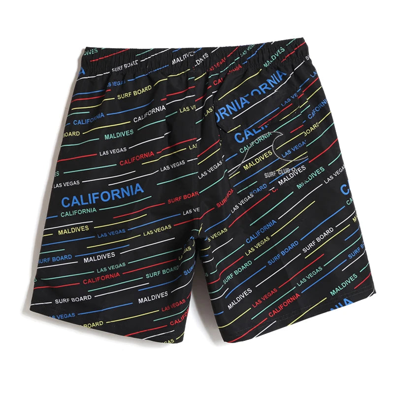 Gailang Brand Quick Drying Men's Beach Shorts Board Boxer Shorts Men Swimwear