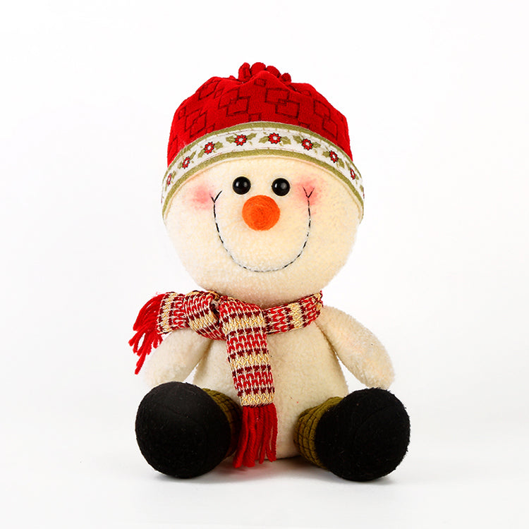 Hot Christmas Decoration Kids Toys Elk Snowman Doll