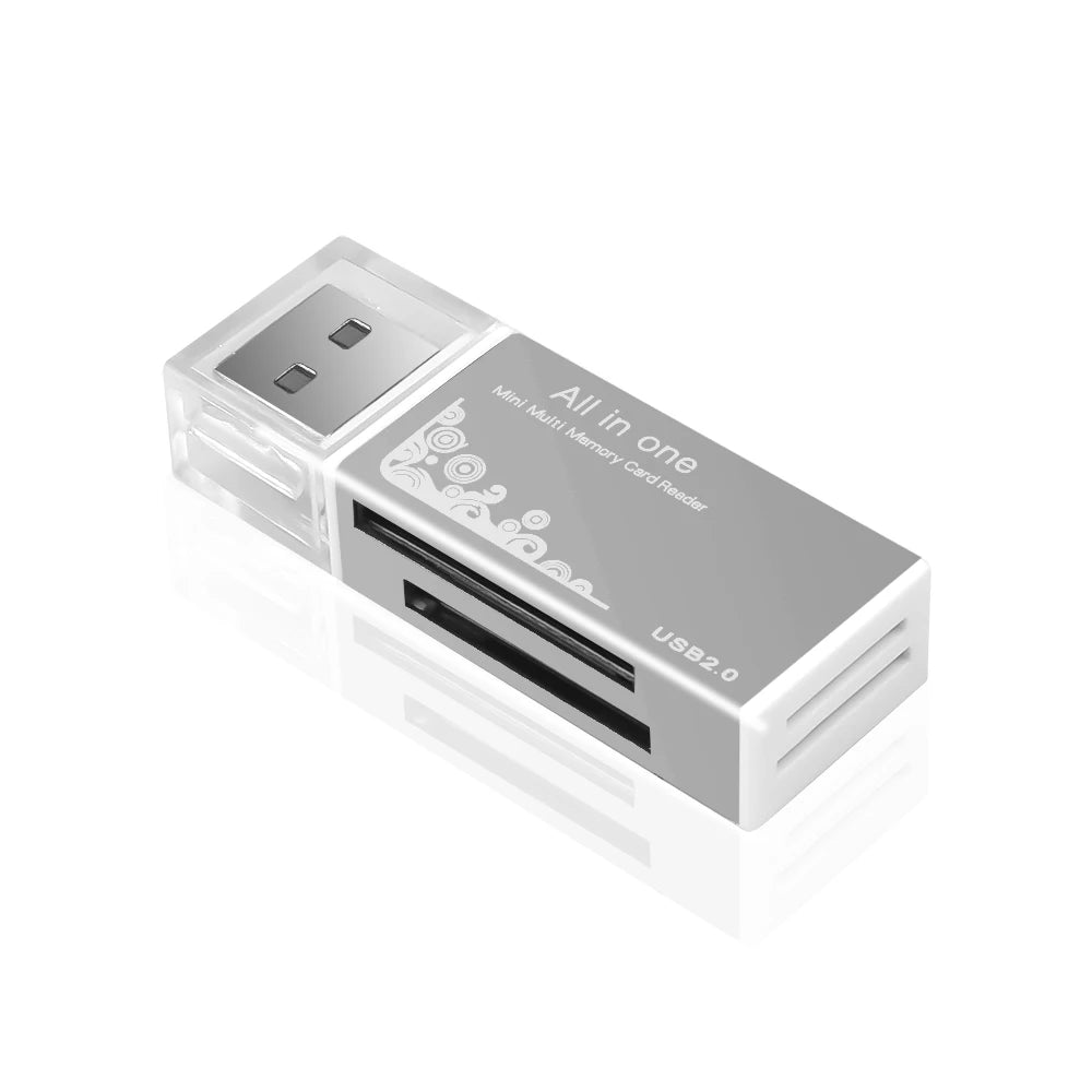 USB 3.0 Card Reader 2 in 1 USB 2.0 to SD TF Memory Card Adapter for Laptop