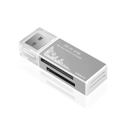 USB 3.0 Card Reader 2 in 1 USB 2.0 to SD TF Memory Card Adapter for Laptop