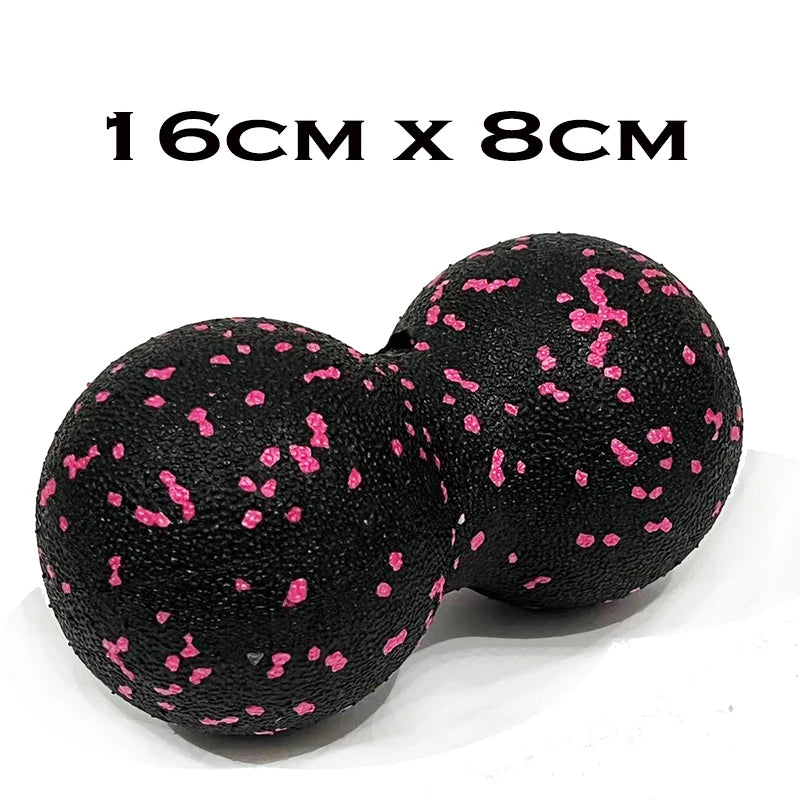 Peanut Fitness Massage Ball Set Yoga Roller Double Lacrosse Mobility Ball