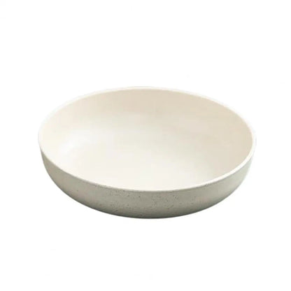 Tableware Round Shape Wheat Fiber Flat Plastic Plates Kitchen Utensils