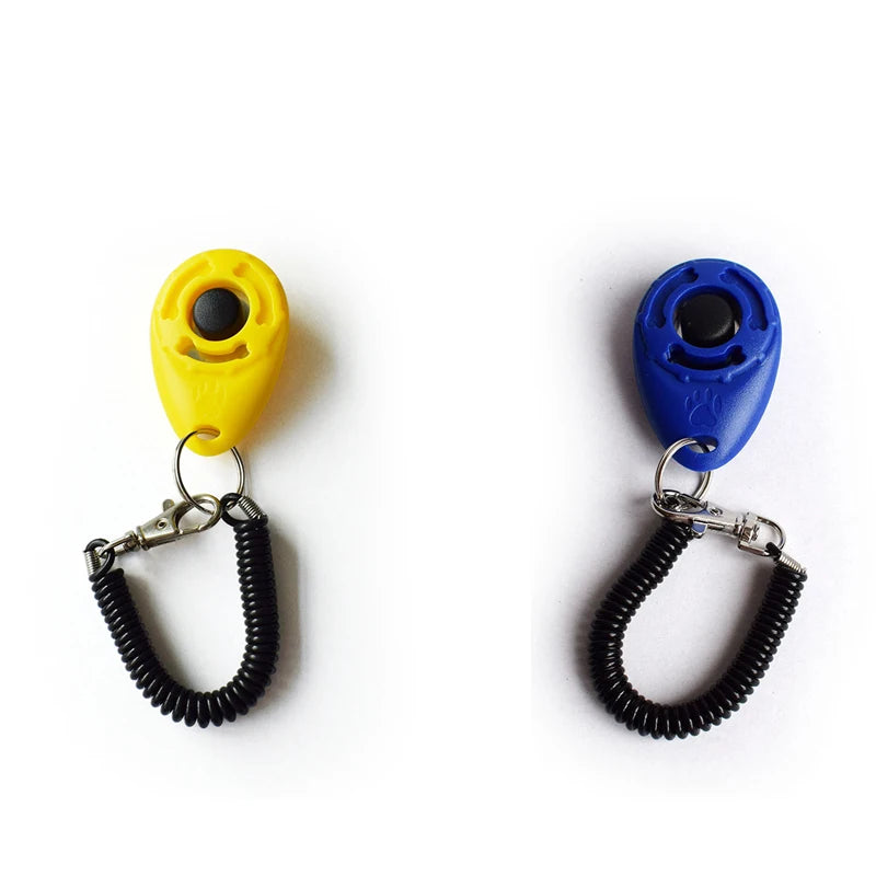 2Pcs Dog Clicker Toys Pet Tranining Clickers Obedience Dog Cat Training Trainer