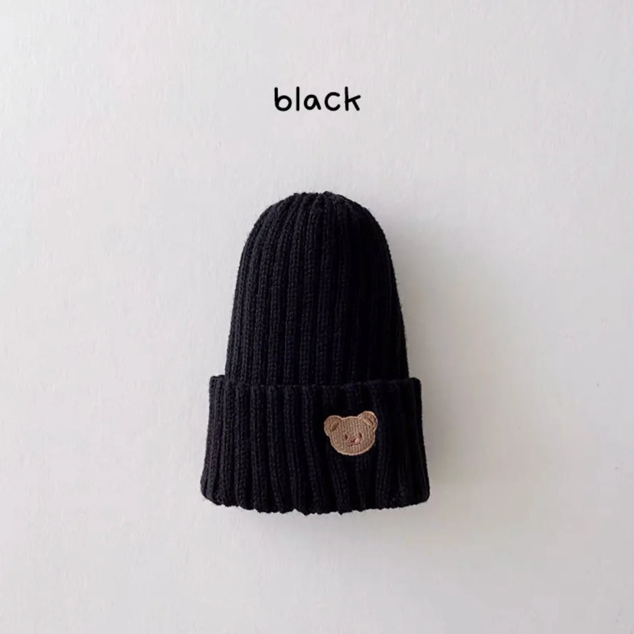 Embroidery Kids Girls Boys Beanies Caps Warm Soft Casual Autumn Winter Solid