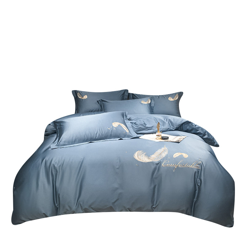 High-Grade Luxury 100% Cotton 4 Piece Set King Bedding