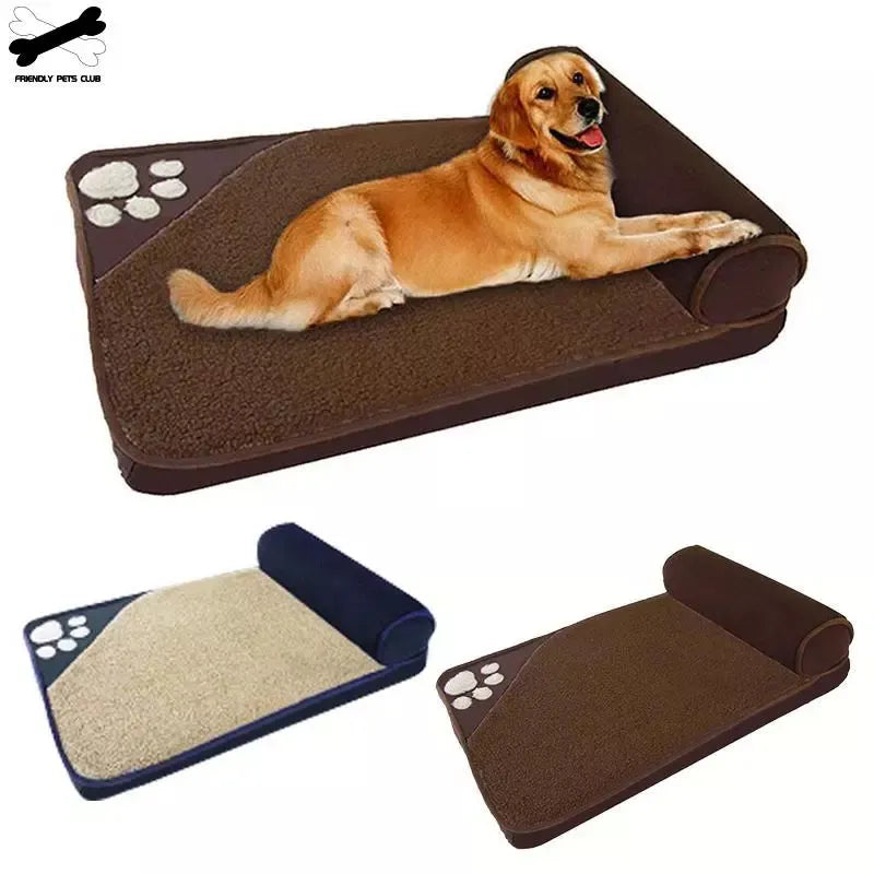 Large Pet Dog Bed Winter Warm Kennel Sleeping Pet House  Pillow Bed