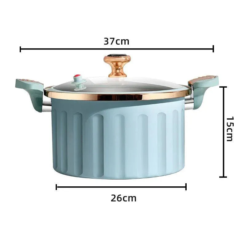 8L Non-Stick Enamel Micro Pressure Cooker