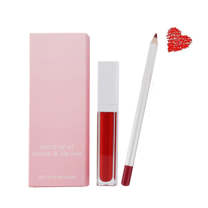 Private Label Lip Stick Matte Lipstick and Lip Liner Set Makeup Sets Beauty