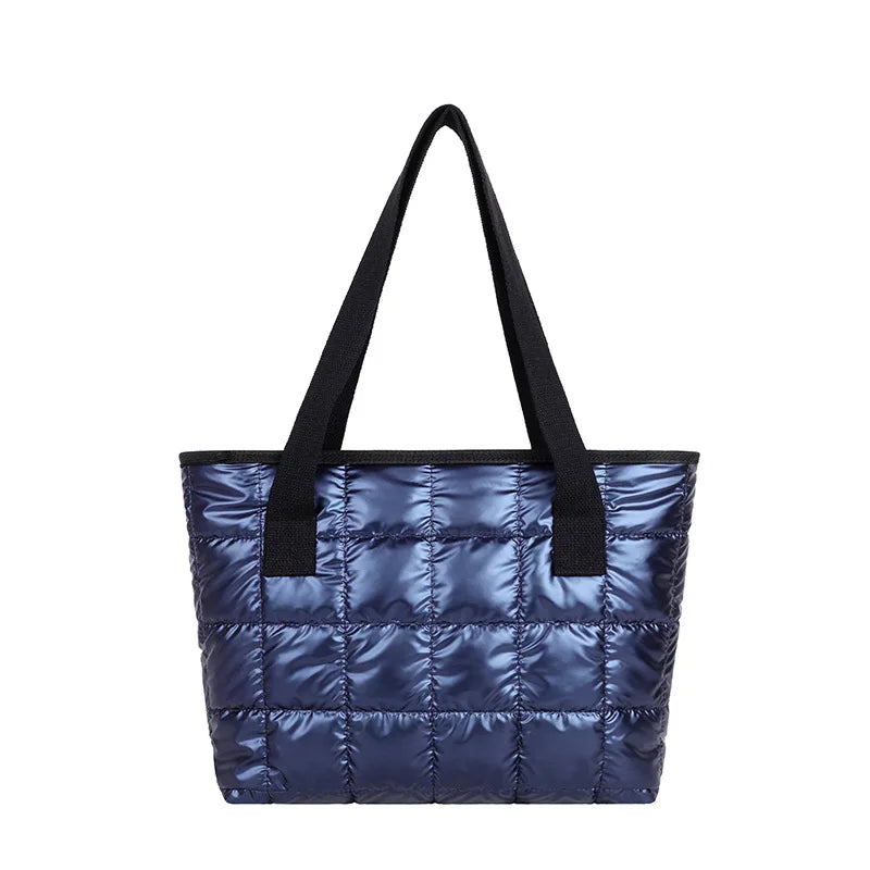 New Fashion Large Tote Padded Handbags Autumn Quilted