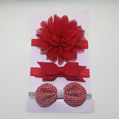 On Sale 3pcs New Baby Girl Boy Elastic Flower Headband Children