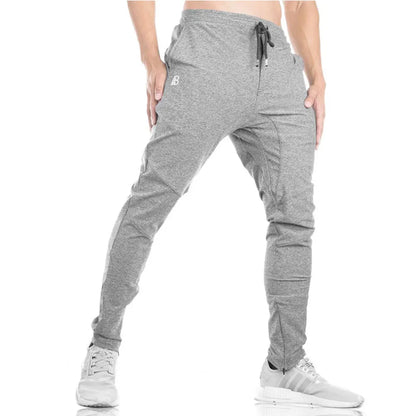 Casual Pants Men Joggers Cotton Sweatpants Gym Fitness Workout Skinny Trousers