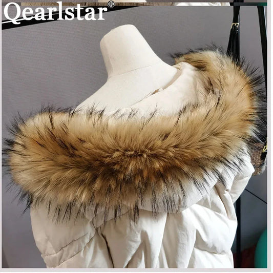 100% Real Raccoon Fur Collar for Kids Parkas Coats