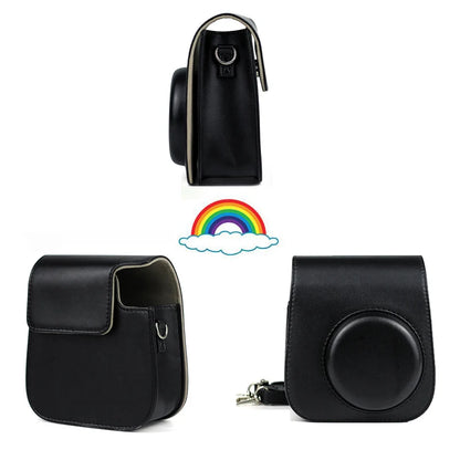 Fujifilm Instax Mini Camera Case Bag PU Leather Cover With Shoulder Strap