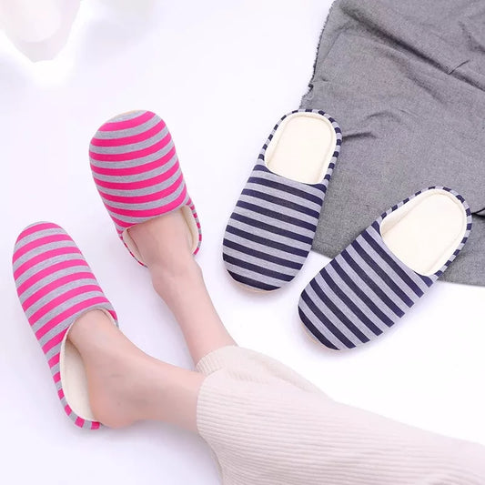 Women Indoor Slippers Short Plush Spring Autumn Flat Shoes Woman Home Bedroom