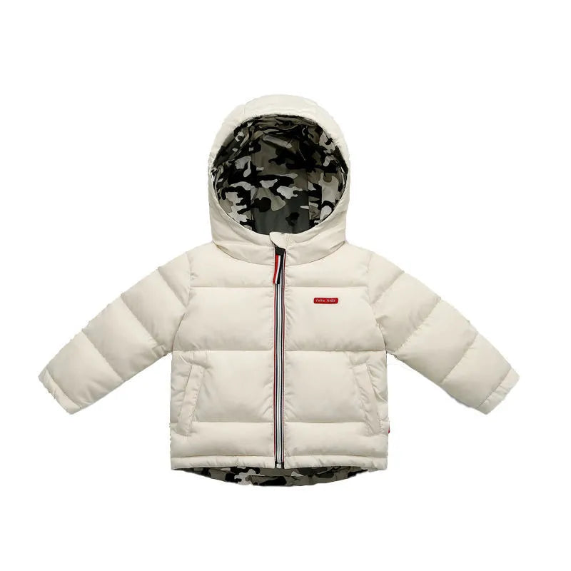 New Baby Girls Hooded Cotton Jackets Waterproof Kids Coats Winter Boys Warm