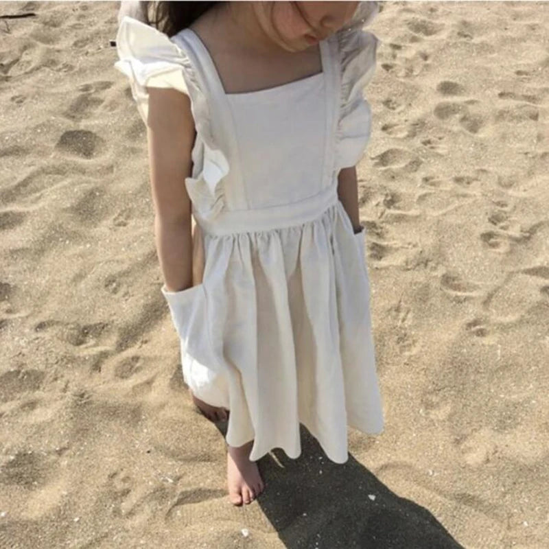 New Brand Baby Girls Dresses Korean Japan Style Summer Kids Girls Dress Ruffles