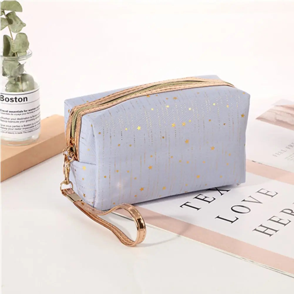 1Pcs Waterproof Laser Cosmetic Bags Women Make Up Bag PVC Pouch Wash Toiletry