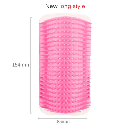 Corner Pet Brush Comb Play Cat Toy Plastic Scratch Bristles Arch Massager