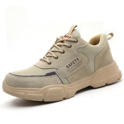 Work Safety Shoes Men's Safety Boots Anti-Smash Work Shoes