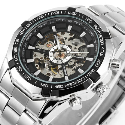 Watch Men Skeleton Automatic Mechanical Watch Gold Skeleton Vintage Man Watch