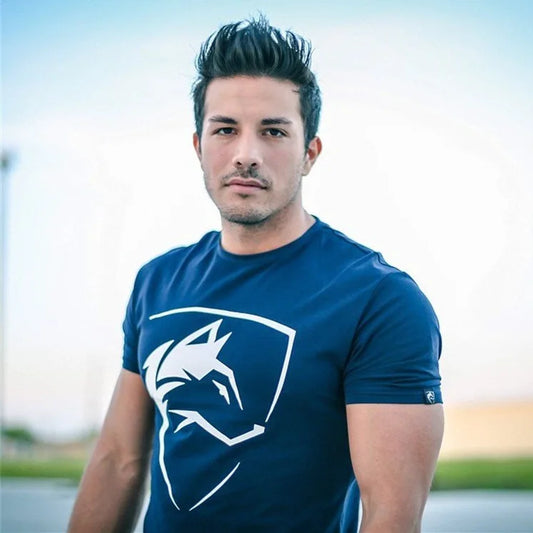 Men Tshirt Gothic Shirt Workout Fitness Streetwear Fashion T Shirts