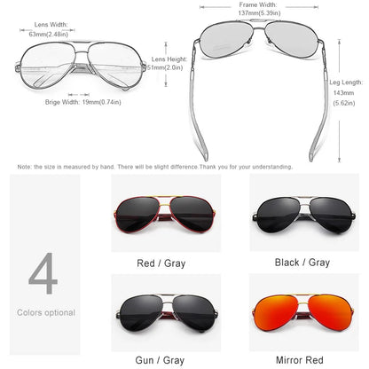 Aluminum Magnesium Men's Sunglasses Polarized Men Coating Mirror Glasses