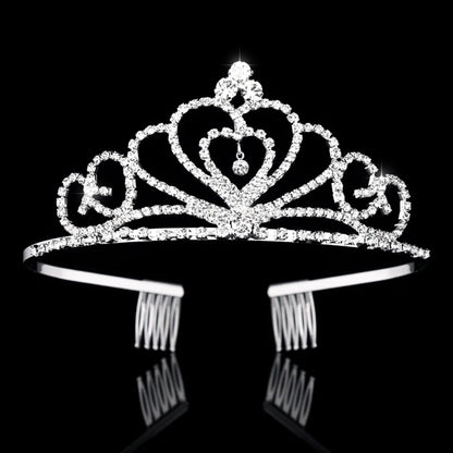 Bridal Crystal Tiaras and Crowns Headband Kid Flower Girls Bridesmaid