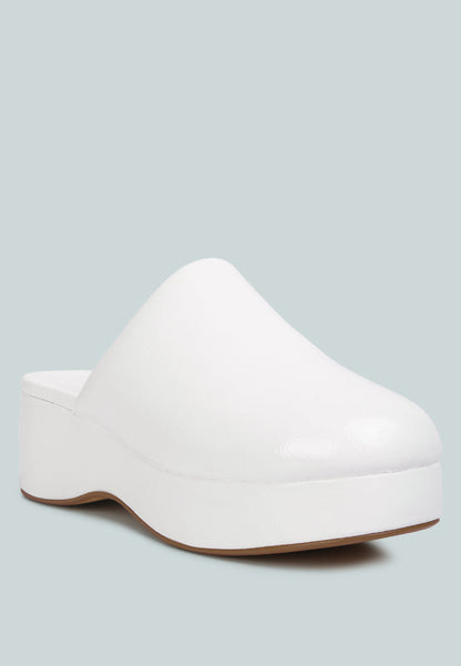 Olori Solid Platform Slip on Mules