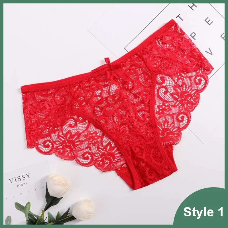 Plus Size S/Xl Fashion High Quality Transparent Women's Panties Lace Soft