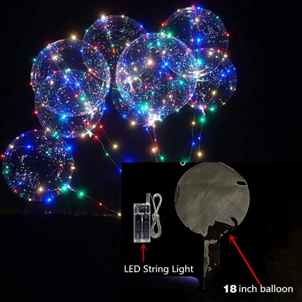 10 Pack Transparent String Lights for New Year Party Decor