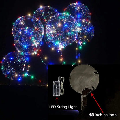 10 Pack Transparent String Lights for New Year Party Decor