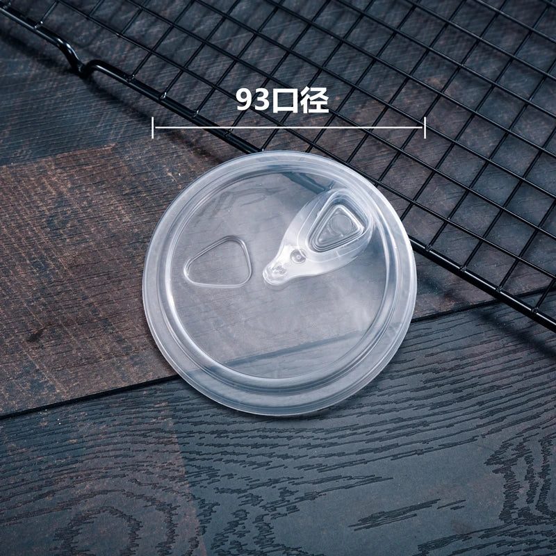 50pcs U Shape Transparent Hard Plastic Cups Disposable Coffee Cup