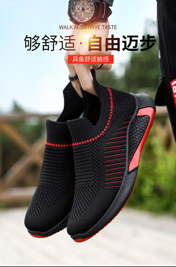 Anti Slip Breathable Big Size Mens Casual Sports Running Walking Style Shoes