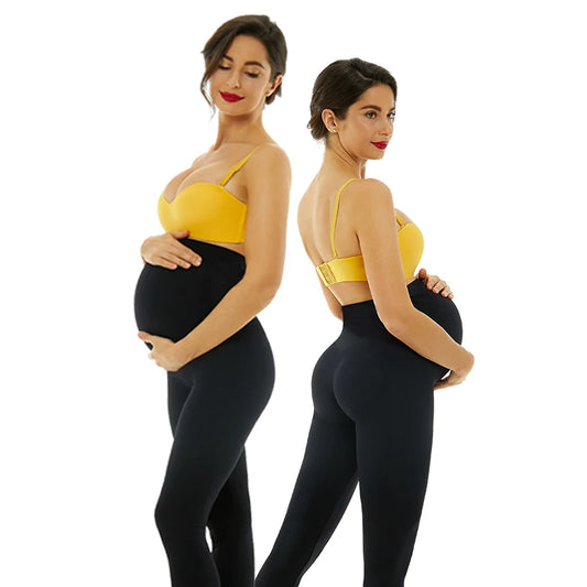 High Waist Seamless Active Yoga Breathable Stretchy Pregnancy Maternity Leggings