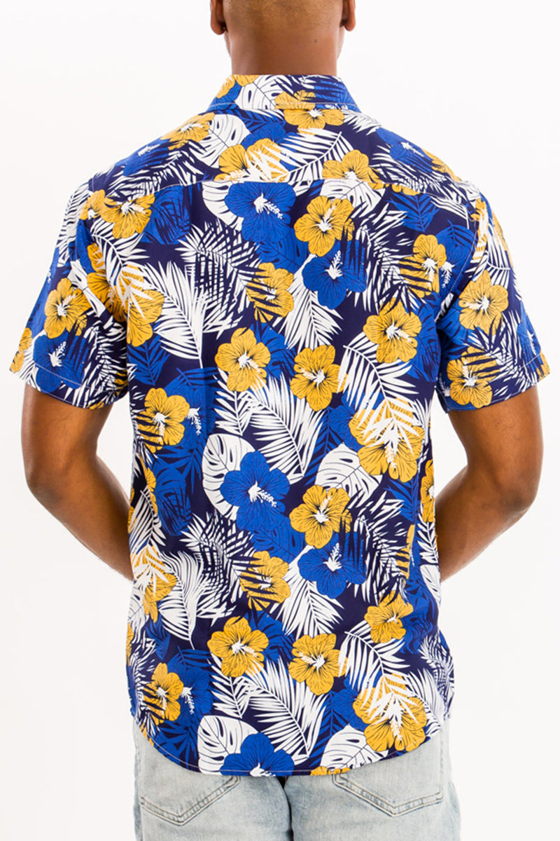 Digital Print Hawaiian Short Sleeve Shirt