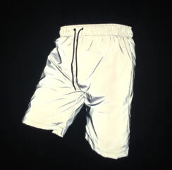 Boy Summer Casual Reflective Hip Hop Shorts Nightclub Short Pants Sportwear