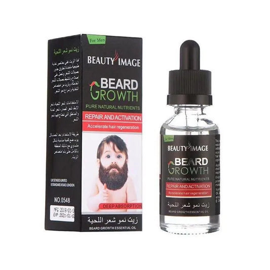 30ml Organic Men Beard Growth Oil Beard Wax Balm Hair Loss Products Leave-In