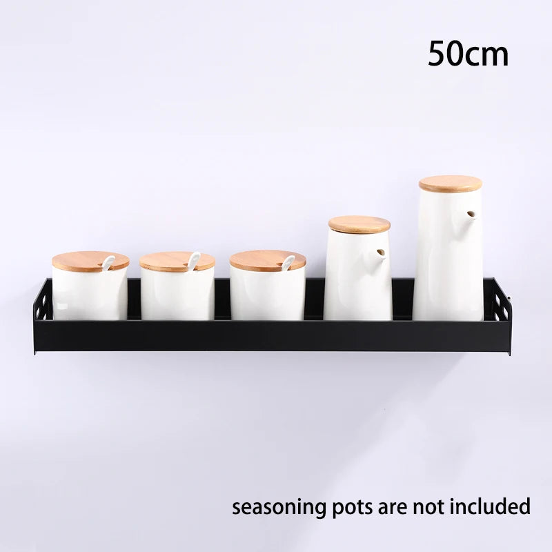 Wall-Mount Spice Racks Utensil Spoon Hanger Hook Kitchen Gadgets Accessories