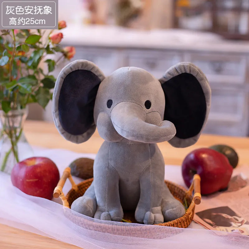 Elephant Plush Toys Kawaii Toy Stuffed Animal Doll for Boys White Elephant Toys