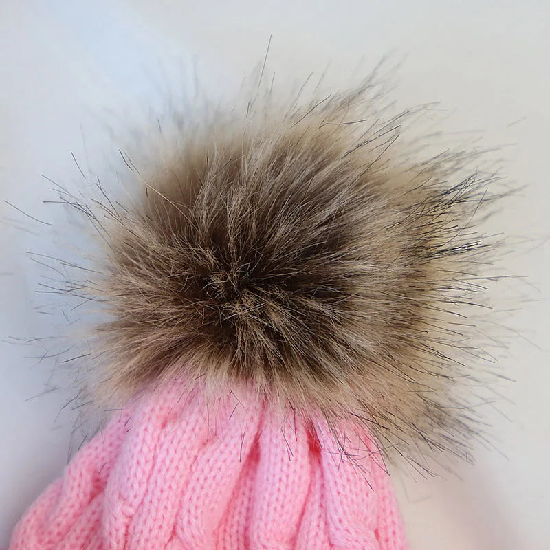 Baby Boy Hat Cute Pompom Baby Cap Beanie Autumn Winter Warm Knitted Children