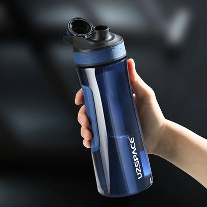 New UZSPACE Water Bottle BPA Free Shaker Portable Sport Plastic Cup Gym Kettle