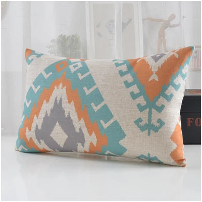 Geometric Pillow  Nordic Fresh Abstraction Cushion  Linen Cushions Waist