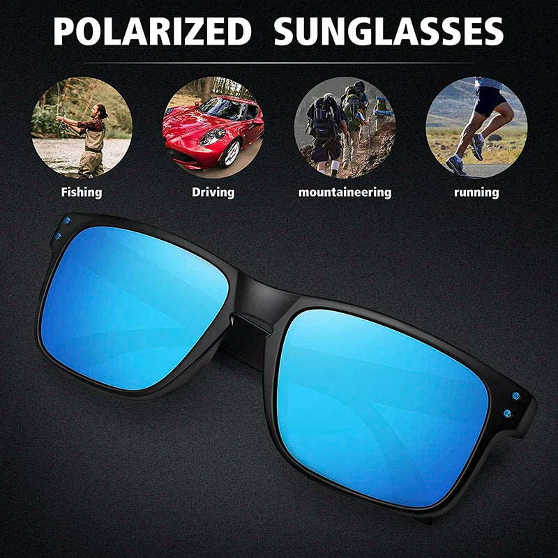 Polarized Sunglasses for Men Women Designer Driving Night Vision Sun Glasses